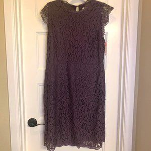 NWT Purple Lace Sheath Dress, XXL